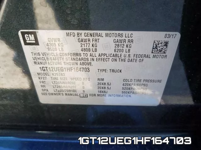 1GT12UEG1HF164703 фото 2