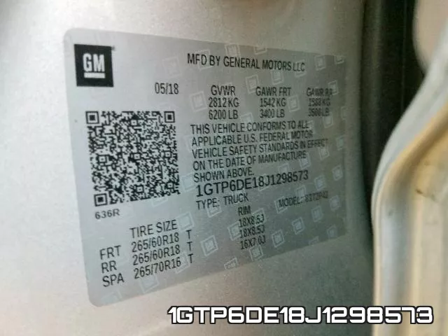 1GTP6DE18J1298573 фото 2