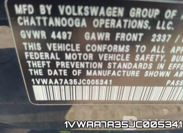 1VWAA7A35JC005341 фото 8