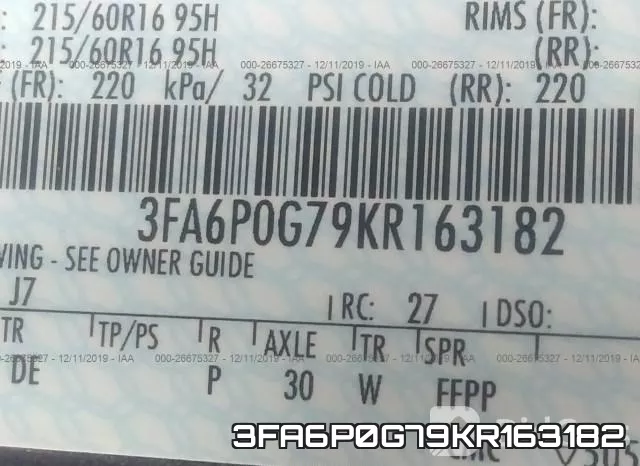 3FA6P0G79KR163182 фото 10