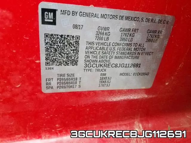 3GCUKREC8JG112691 фото 2