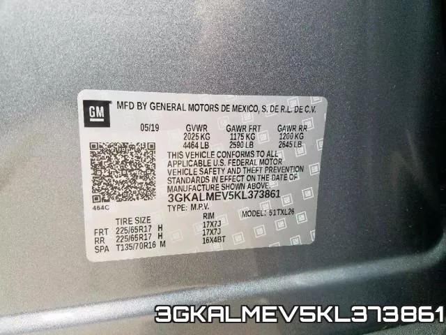 3GKALMEV5KL373861 фото 2