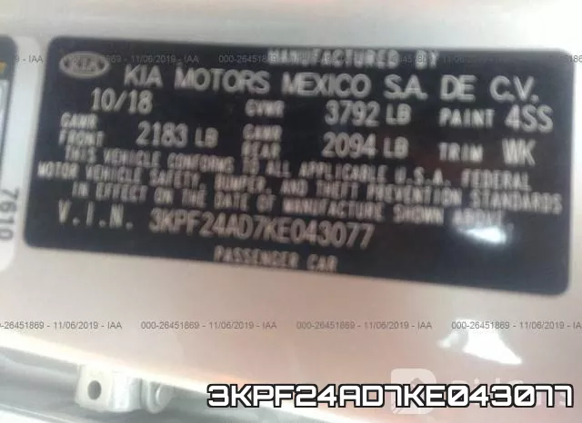 3KPF24AD7KE043077 фото 10