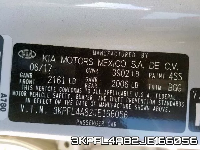 3KPFL4A82JE166056 фото 2