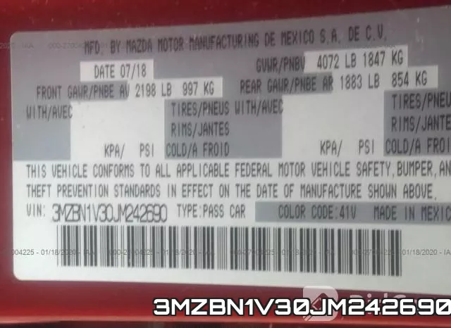 3MZBN1V30JM242690 фото 9