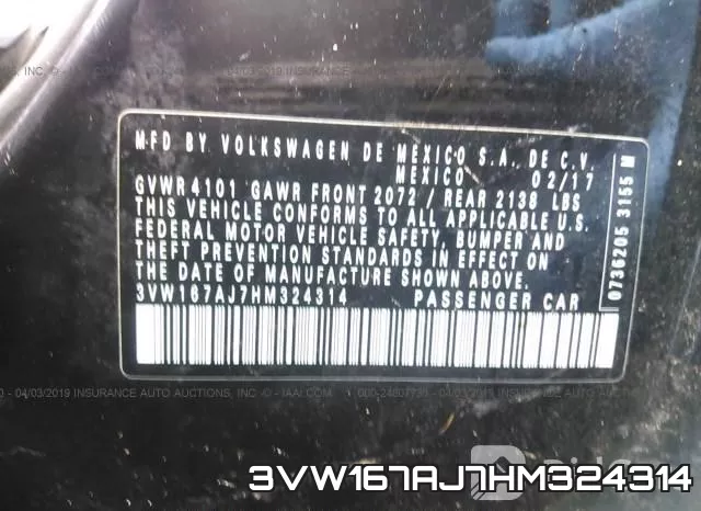 3VW167AJ7HM324314 фото 9