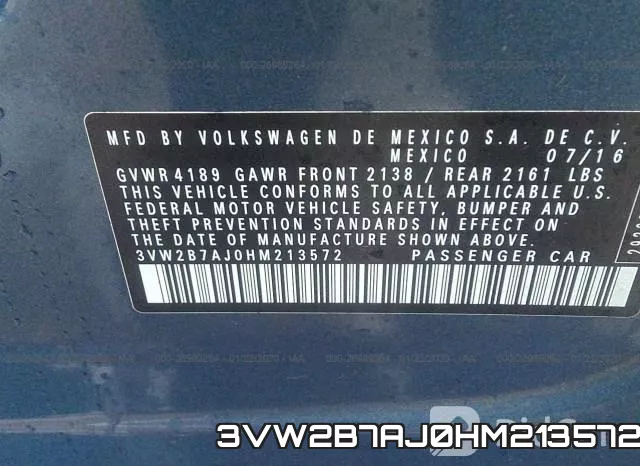 3VW2B7AJ0HM213572 фото 8