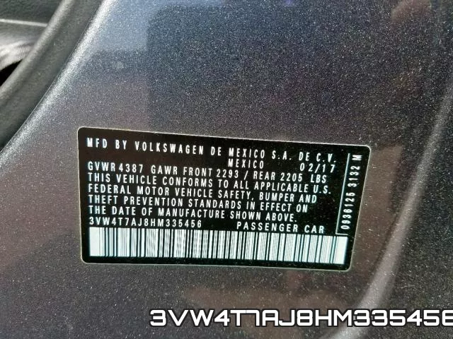3VW4T7AJ8HM335456 фото 2