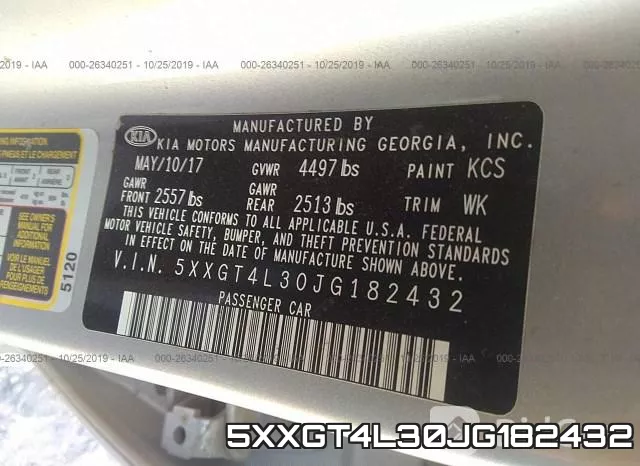5XXGT4L30JG182432 фото 8