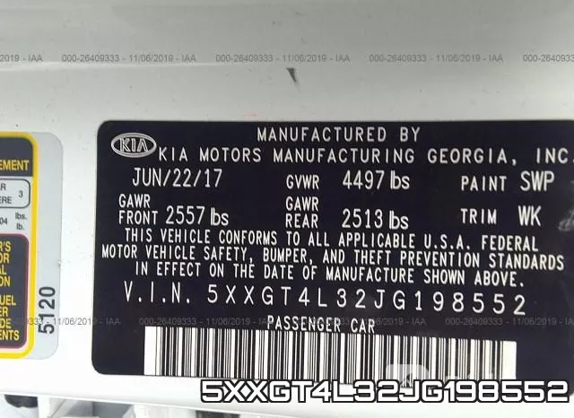 5XXGT4L32JG198552 фото 8