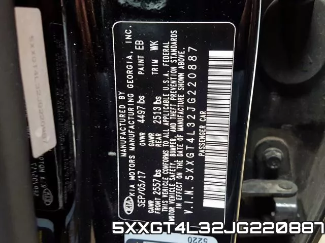 5XXGT4L32JG220887 фото 2