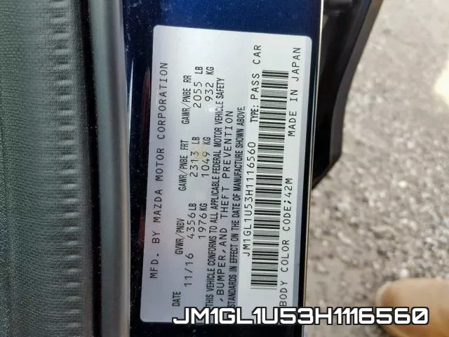 JM1GL1U53H1116560 фото 2