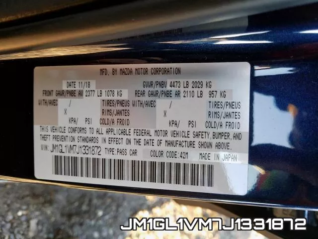 JM1GL1VM7J1331872 фото 2