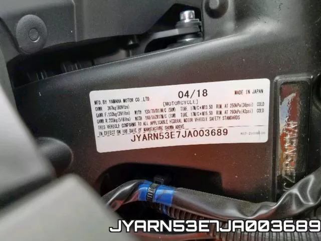 JYARN53E7JA003689 фото 2