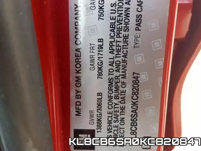 KL8CB6SA0KC820847 фото 2