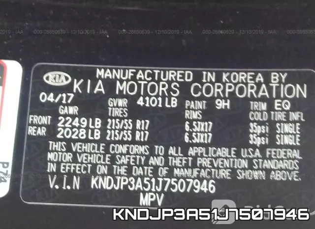 KNDJP3A51J7507946 фото 8