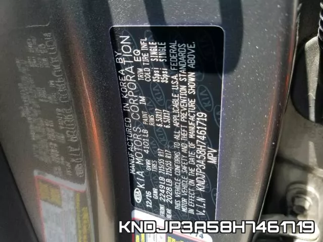 KNDJP3A58H7461719 фото 2