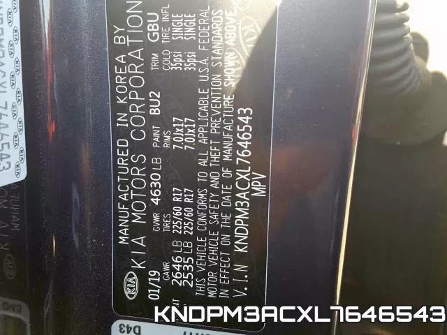 KNDPM3ACXL7646543 фото 2