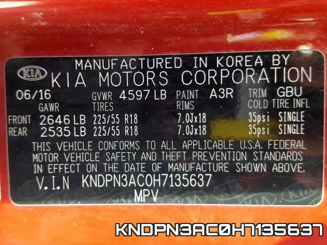 KNDPN3AC0H7135637 фото 2