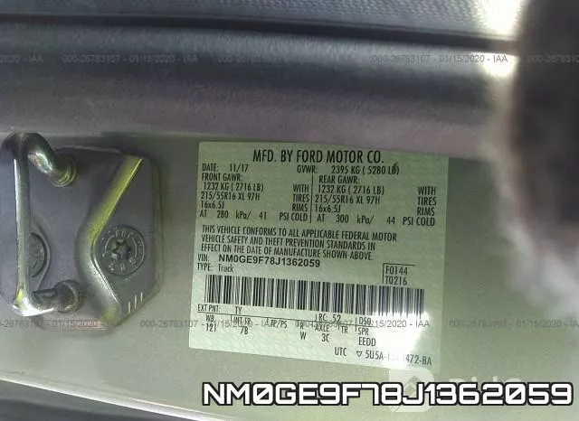 NM0GE9F78J1362059 фото 8