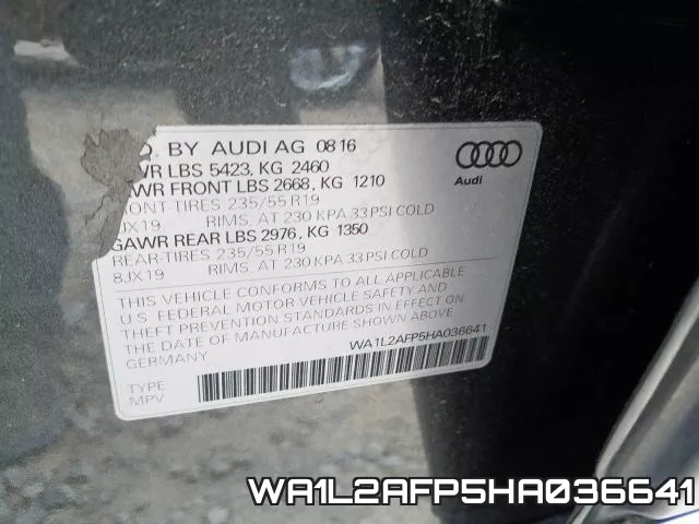 WA1L2AFP5HA036641 фото 2