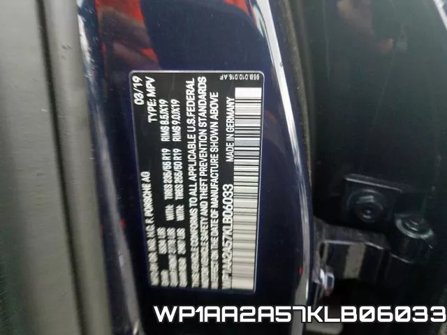 WP1AA2A57KLB06033 фото 2