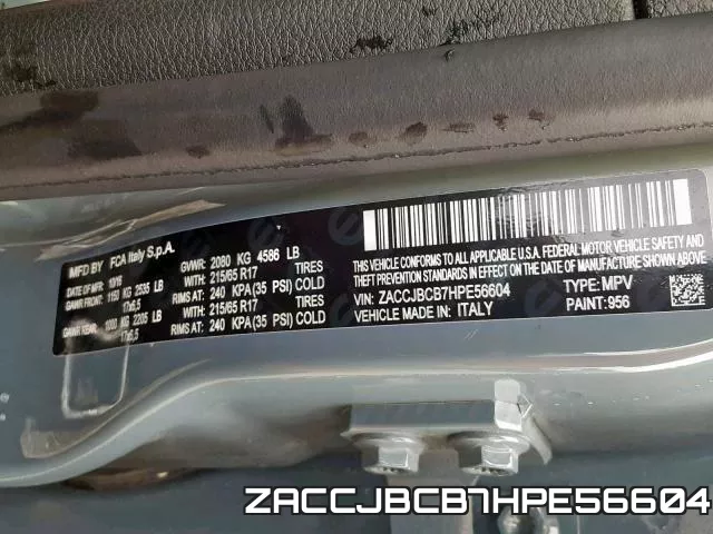ZACCJBCB7HPE56604 фото 2