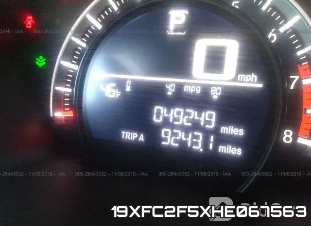 19XFC2F5XHE067563 фото 7