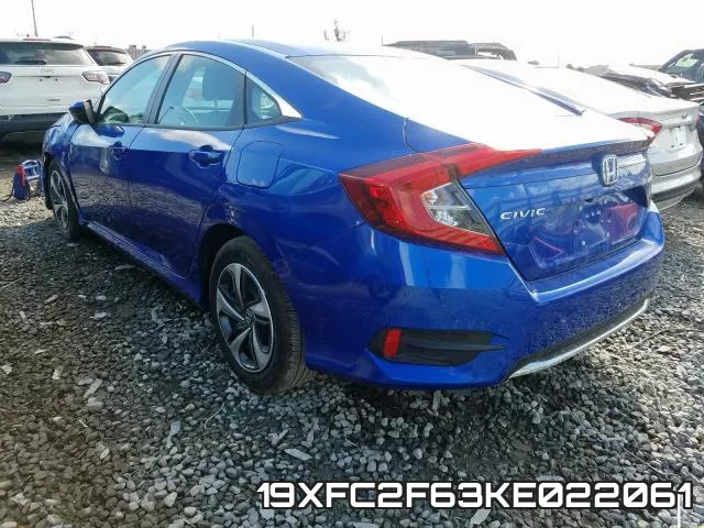 19XFC2F63KE022061 фото 4