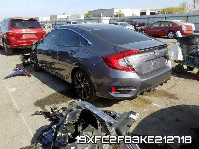 19XFC2F83KE212718 фото 4