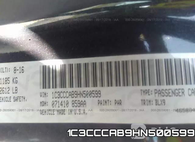1C3CCCAB9HN500599 фото 10