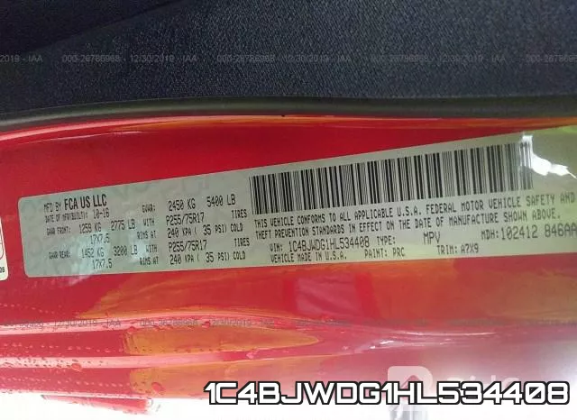 1C4BJWDG1HL534408 фото 7