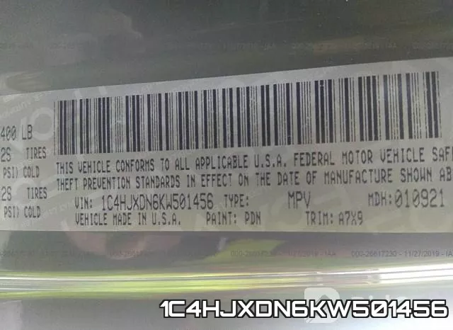 1C4HJXDN6KW501456 фото 9