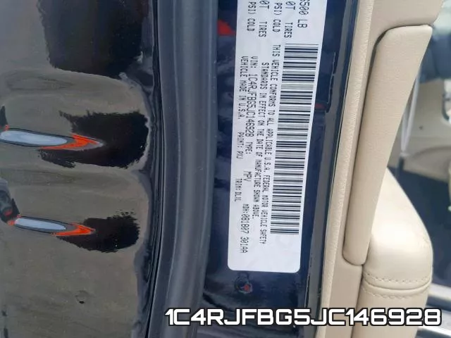 1C4RJFBG5JC146928 фото 2