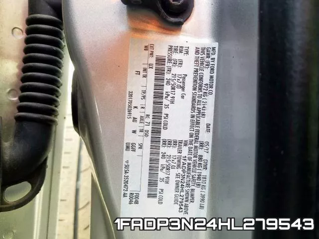 1FADP3N24HL279543 фото 2