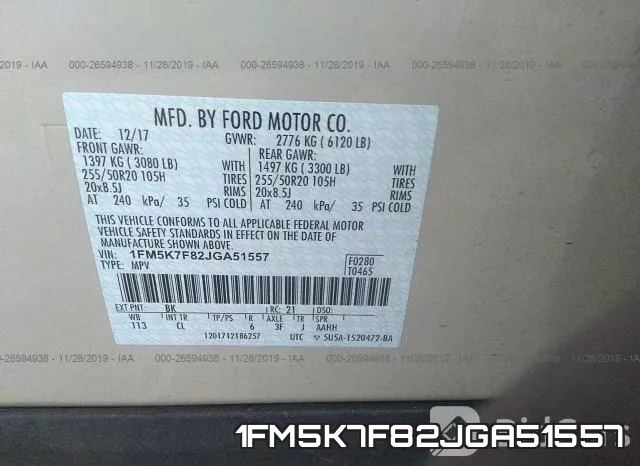 1FM5K7F82JGA51557 фото 10