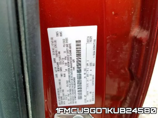 1FMCU9GD7KUB24580 фото 2