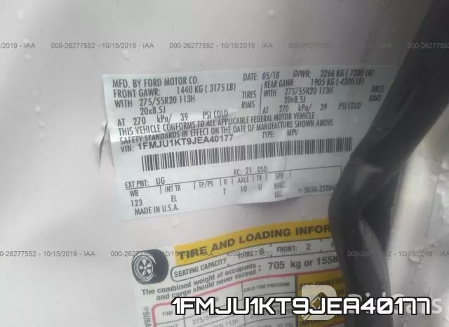 1FMJU1KT9JEA40177 фото 10