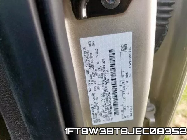 1FT8W3BT8JEC08352 фото 2