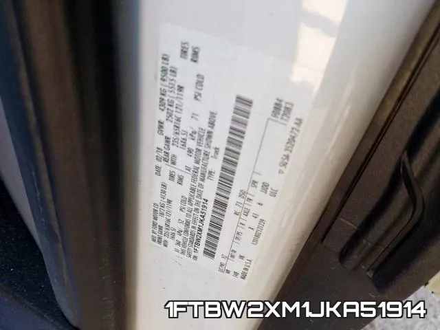 1FTBW2XM1JKA51914 фото 2