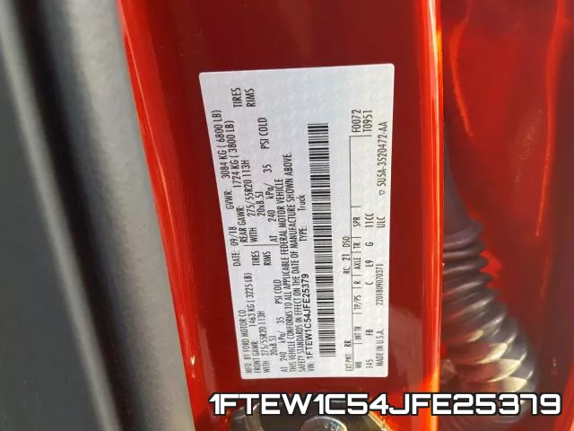 1FTEW1C54JFE25379 фото 2