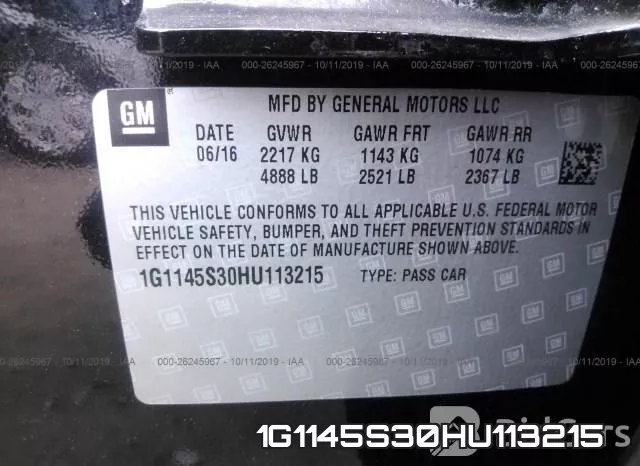 1G1145S30HU113215 фото 10