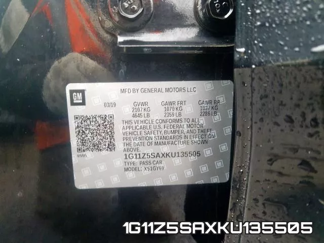 1G11Z5SAXKU135505 фото 2