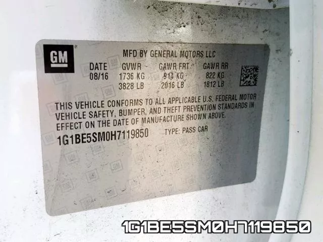 1G1BE5SM0H7119850 фото 2