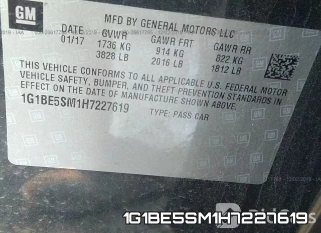 1G1BE5SM1H7227619 фото 6