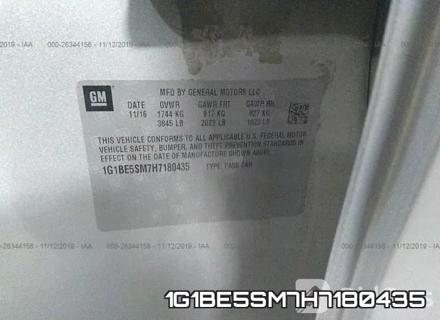 1G1BE5SM7H7180435 фото 6