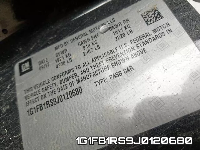 1G1FB1RS9J0120680 фото 9