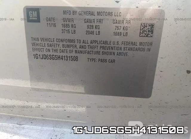 1G1JD6SG5H4131508 фото 8