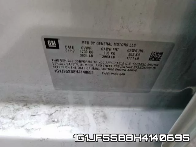 1G1JF5SB8H4140695 фото 2