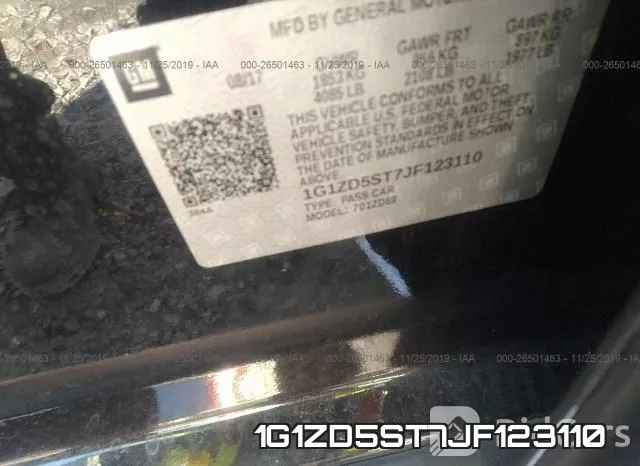 1G1ZD5ST7JF123110 фото 10